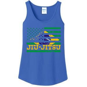 Brazilian Jiu Jitsu American Flag Us Sports Meaningful Gift Ladies Essential Tank