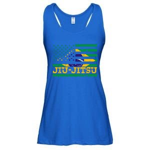 Brazilian Jiu Jitsu American Flag Us Sports Meaningful Gift Ladies Essential Flowy Tank