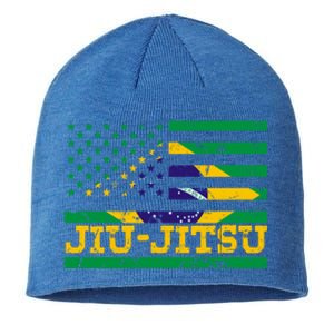 Brazilian Jiu Jitsu American Flag Us Sports Meaningful Gift Sustainable Beanie