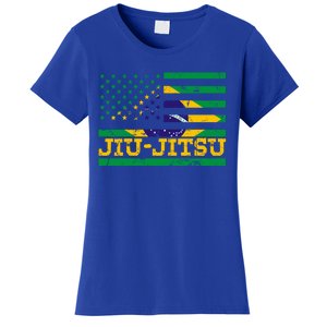 Brazilian Jiu Jitsu American Flag Us Sports Meaningful Gift Women's T-Shirt