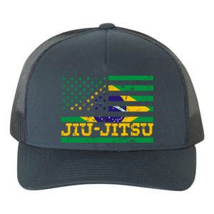 Brazilian Jiu Jitsu American Flag Us Sports Meaningful Gift Yupoong Adult 5-Panel Trucker Hat