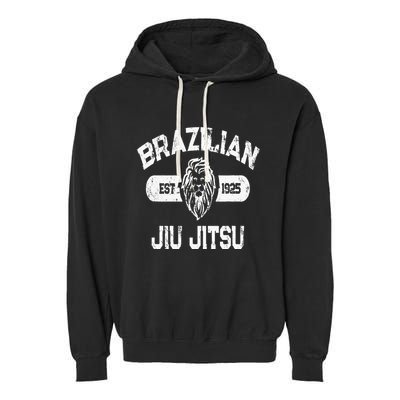 Brazilian Jiu Jitsu Established 1925 Bjj Garment-Dyed Fleece Hoodie