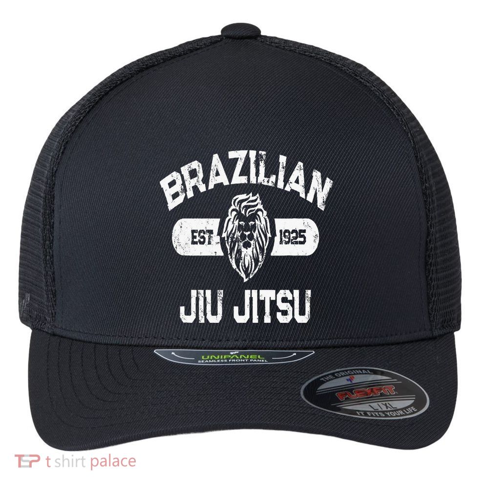 Brazilian Jiu Jitsu Established 1925 Bjj Flexfit Unipanel Trucker Cap