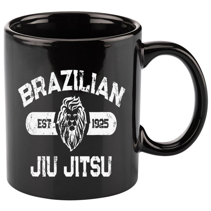 Brazilian Jiu Jitsu Established 1925 Bjj 11oz C Handle Ceramic Mug