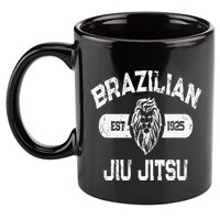 Brazilian Jiu Jitsu Established 1925 Bjj 11oz C Handle Ceramic Mug