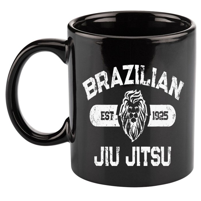 Brazilian Jiu Jitsu Established 1925 Bjj 11oz C Handle Ceramic Mug