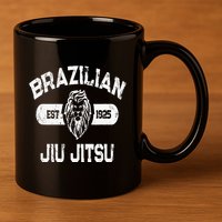 Brazilian Jiu Jitsu Established 1925 Bjj 11oz C Handle Ceramic Mug