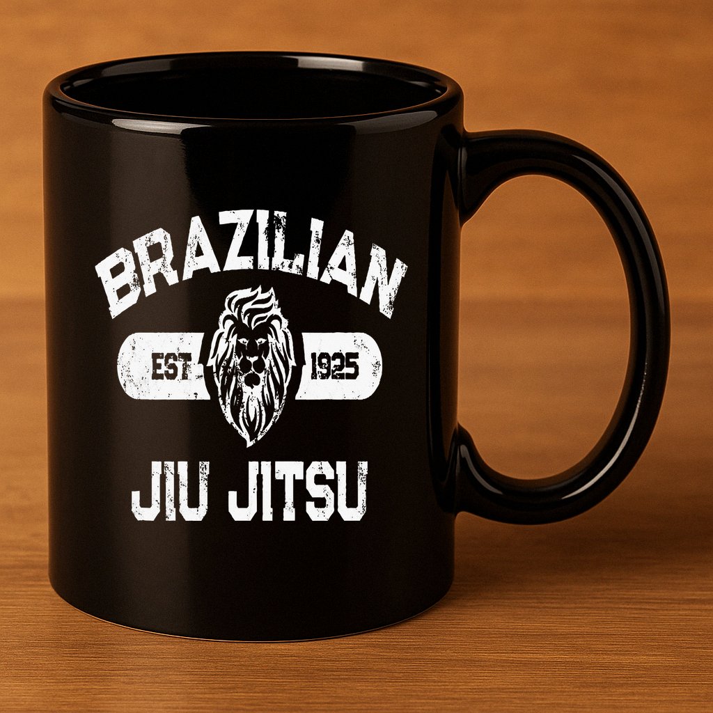 Brazilian Jiu Jitsu Established 1925 Bjj 11oz C Handle Ceramic Mug