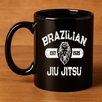 Brazilian Jiu Jitsu Established 1925 Bjj 11oz C Handle Ceramic Mug