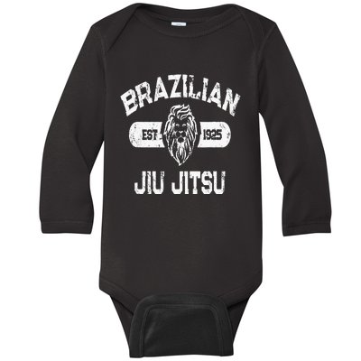 Brazilian Jiu Jitsu Established 1925 Bjj Baby Long Sleeve Bodysuit