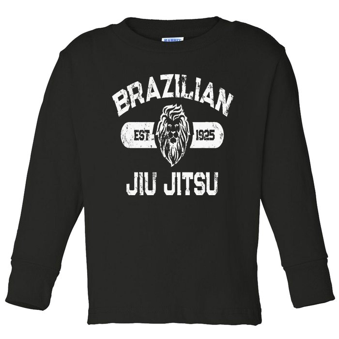 Brazilian Jiu Jitsu Established 1925 Bjj Toddler Long Sleeve Shirt