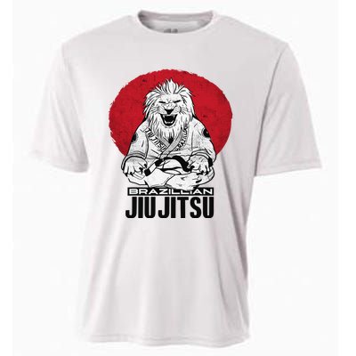 Brazilian Jiu Jitsu BJJ MMA Fighter Jiujitsu Funny Lion Cooling Performance Crew T-Shirt