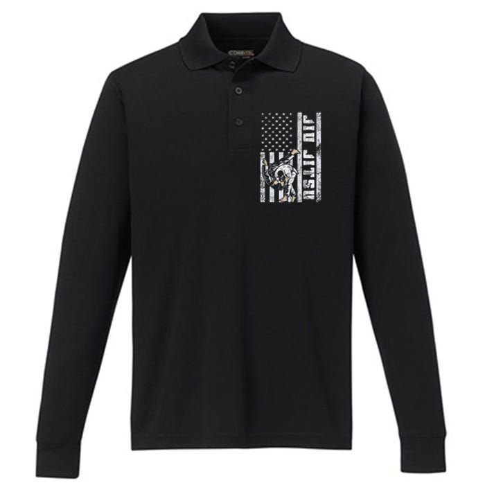 Brazilian Jiu Jitsu Performance Long Sleeve Polo