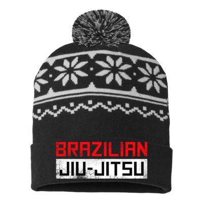 Barazilian Jiu Jitsu Gift For Jiu Jitsu Lover Fighter Mma USA-Made Snowflake Beanie