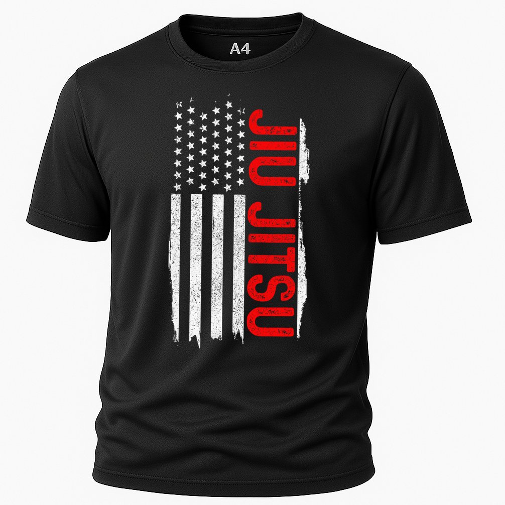 Brazilian Jiu Jitsu Stars & Stripes Rank BJJ Flag Performance Shirt