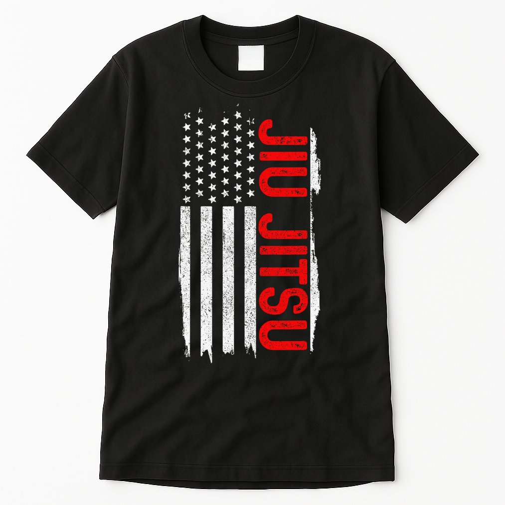 Brazilian Jiu Jitsu Stars & Stripes Rank BJJ Flag Tall T-Shirt