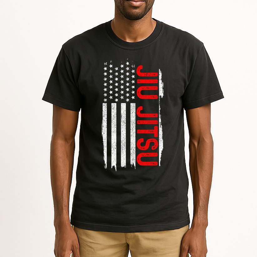 Brazilian Jiu Jitsu Stars & Stripes Rank BJJ Flag Tall T-Shirt