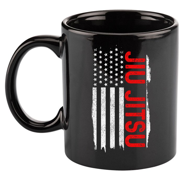 Brazilian Jiu Jitsu Stars & Stripes Rank BJJ Flag 11oz C Handle Ceramic Mug