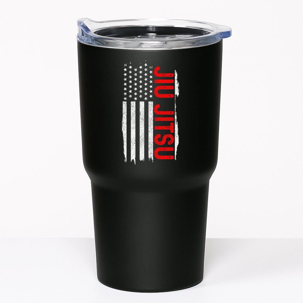 Brazilian Jiu Jitsu Stars & Stripes Rank BJJ Flag Tumbler