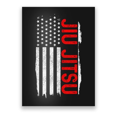 Brazilian Jiu Jitsu Stars & Stripes Rank BJJ Flag Poster