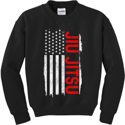 Brazilian Jiu Jitsu Stars & Stripes Rank BJJ Flag Kids Sweatshirt