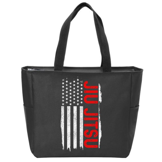 Brazilian Jiu Jitsu Stars & Stripes Rank BJJ Flag Zip Tote Bag