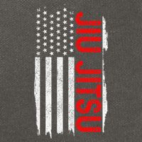 Brazilian Jiu Jitsu Stars & Stripes Rank BJJ Flag Cotton Canvas Backpack