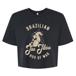 Brazilian Jiu Jitsu BJJ Distressed Funny Bella+Canvas Jersey Crop Tee