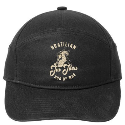 Brazilian Jiu Jitsu BJJ Distressed Funny 7-Panel Snapback Hat