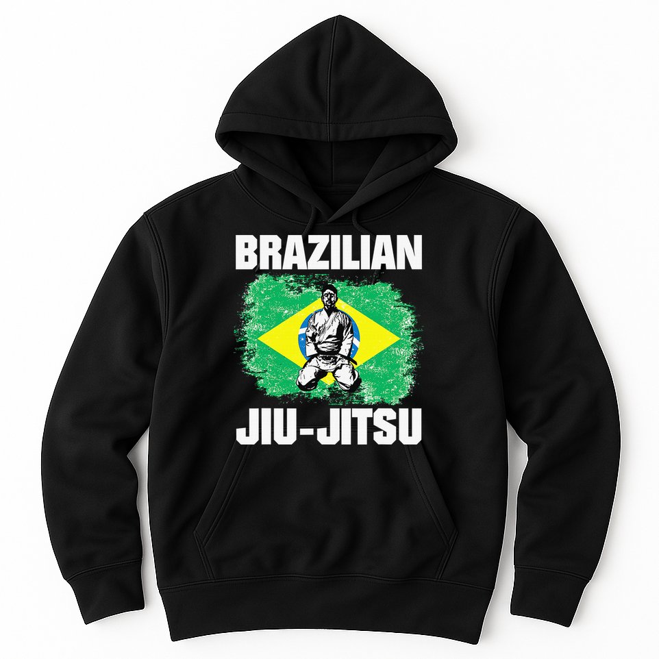 Brazilian Jiu Jitsu Established 1925 BJJ Gift MMA Fighter Hoodie