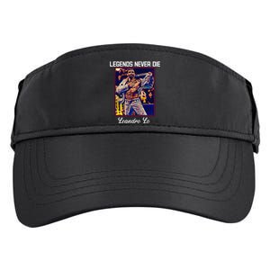 Brazilian Jiu Jitsu Tee Jiu Jitsu Legends Never Die BJJ Adult Drive Performance Visor