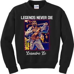 Brazilian Jiu Jitsu Tee Jiu Jitsu Legends Never Die BJJ Kids Sweatshirt