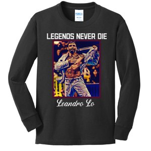 Brazilian Jiu Jitsu Tee Jiu Jitsu Legends Never Die BJJ Kids Long Sleeve Shirt