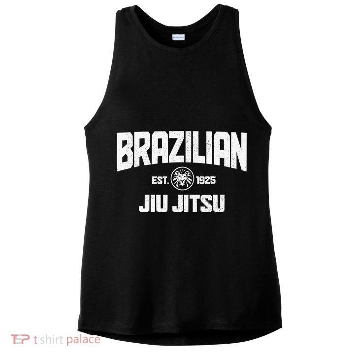 Brazilian Jiu Jitsu Established 1925 BJJ Gift MMA Fighter Ladies PosiCharge Tri-Blend Wicking Tank