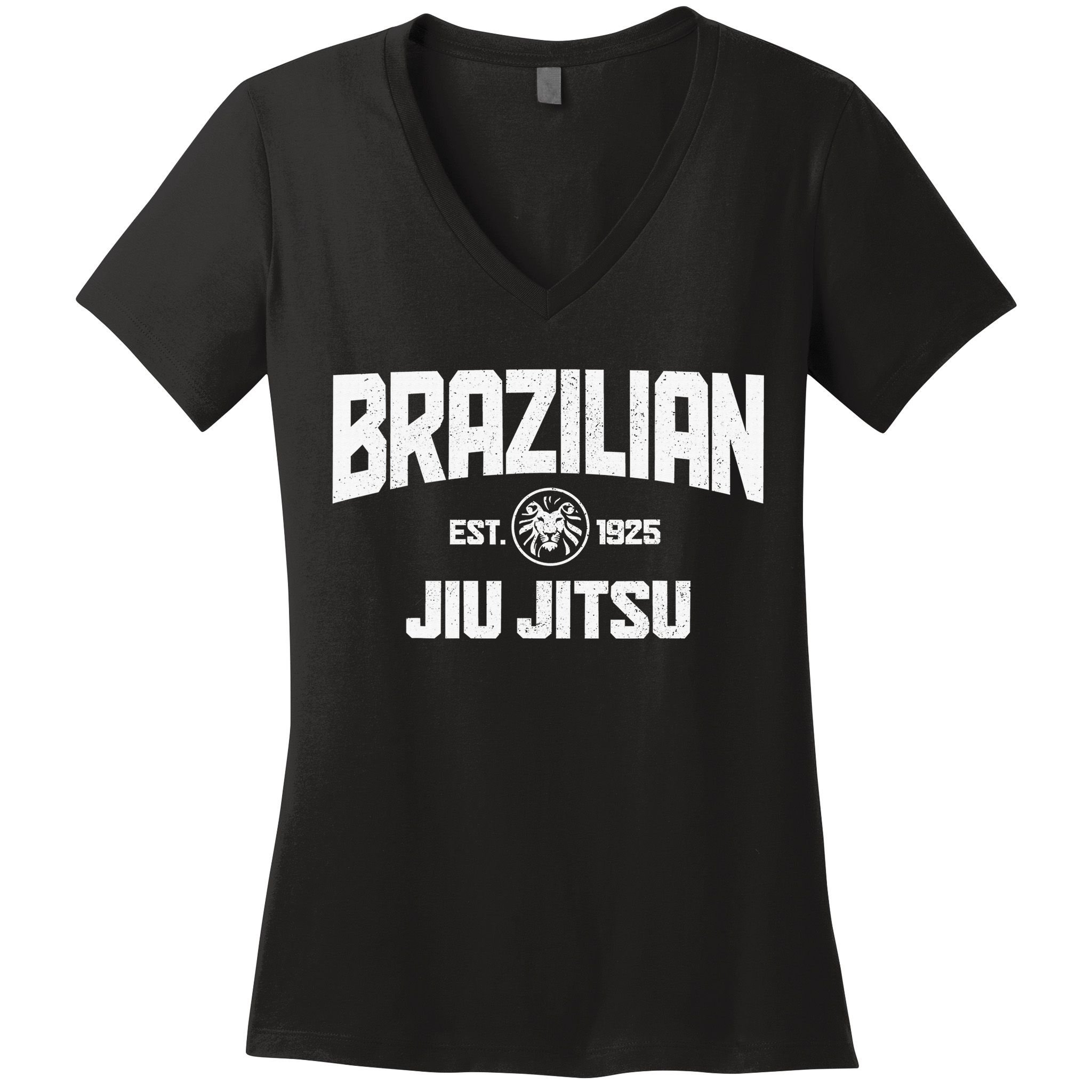 Brazilian Jiu Jitsu Established 1925 BJJ Gift MMA Fighter Women's V-Neck T-Shirt