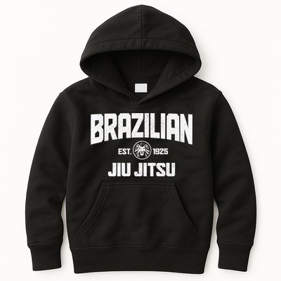 Brazilian Jiu Jitsu Established 1925 BJJ Gift MMA Fighter Kids Hoodie