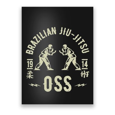 Brazilian Jiu Jitsu Arte Suave Oss Bjj Poster