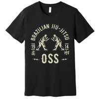 Brazilian Jiu Jitsu Arte Suave Oss Bjj Premium T-Shirt