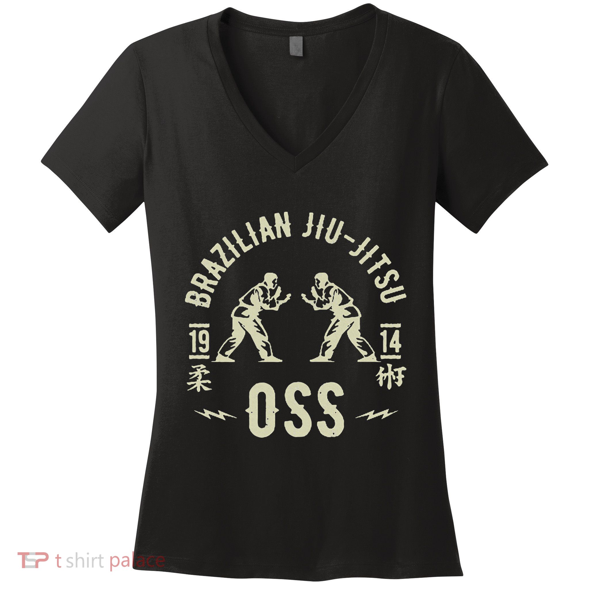 Brazilian Jiu Jitsu Arte Suave Oss Bjj Women's V-Neck T-Shirt
