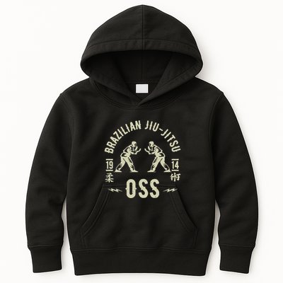 Brazilian Jiu Jitsu Arte Suave Oss Bjj Kids Hoodie