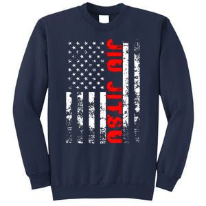 Brazilian Jiu Jitsu American Flag US Sports Sweatshirt