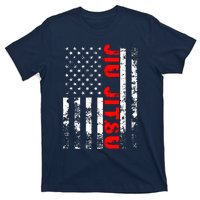 Brazilian Jiu Jitsu American Flag US Sports T-Shirt