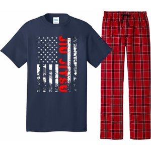 Brazilian Jiu Jitsu American Flag US Sports Pajama Set