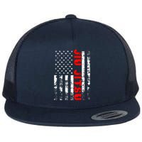 Brazilian Jiu Jitsu American Flag US Sports Flat Bill Trucker Hat