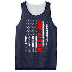 Brazilian Jiu Jitsu American Flag US Sports Mesh Reversible Basketball Jersey Tank