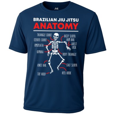 Brazilian Jiu Jitsu Anatomy Skeleton Funny Mix Martial Arts Performance Shirt