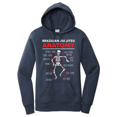 Brazilian Jiu Jitsu Anatomy Skeleton Funny Mix Martial Arts Women's Pullover Hoodie