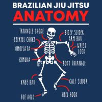 Brazilian Jiu Jitsu Anatomy Skeleton Funny Mix Martial Arts Zip Tote Bag