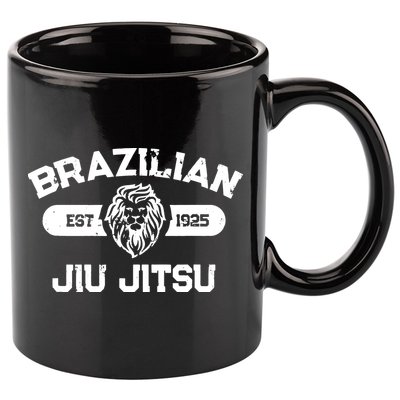 Brazilian Jiu Jitsu Established 1925 BJJ Gift MMA Fighter 11oz C Handle Ceramic Mug