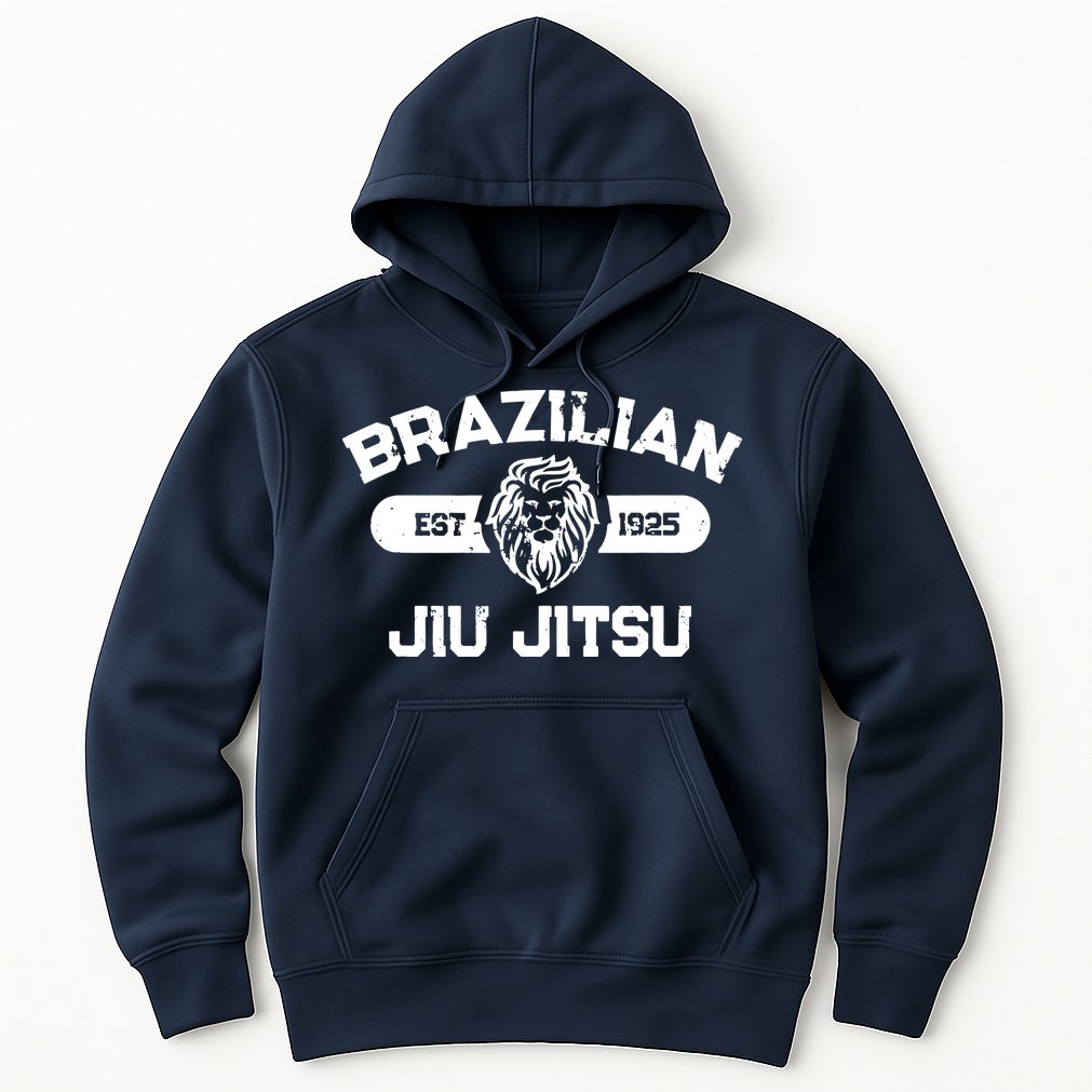 Brazilian Jiu Jitsu Established 1925 BJJ Gift MMA Fighter Hoodie
